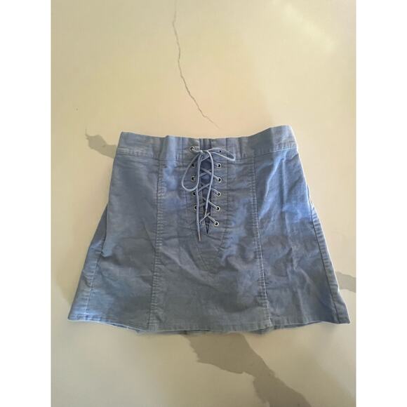 Freshman Brand Women's Skirt Lt Blue Corduroy Size M EUC - Picture 3 of 6